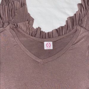 WANNA B MIDI- DRESS  RUFFLED ENDS